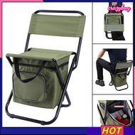 Crazy 3-in-1 Outdoor Foldable Chair With Ice Storage Bag Backrest Portable High Load-bearing Camping Fishing Chair