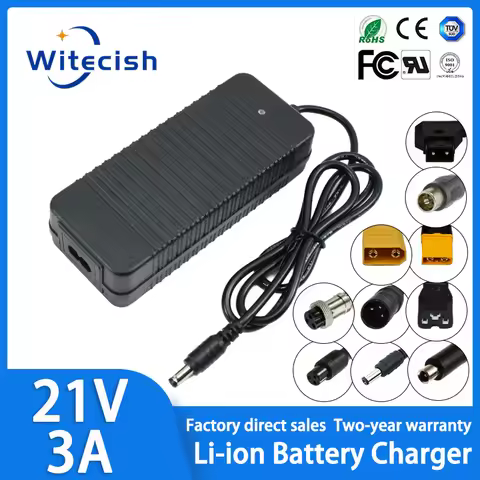 DC 21V 3A Lithium Battery Charger 18V 18.5V Charger Adapter,3A Fast Charging Adapter Adaptative Char