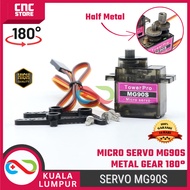 Tower Pro MG90S Micro Servo 180 – Half Metal Gear Mini Servo for Arduino, RC, and Robotics