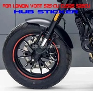Motorcycle Modified Wheel Hub Sticker with Steel Rim Waterproof Wheel Hub Sticker FOR Loncin VOGE 52