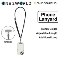 RhinoShield Braided Crossbody Phone Lanyard | Additional loop to hang Airpods and Keys (Lanyard Card Not Included)