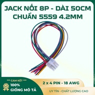 8P Connector Jack Standard 5559 4.2mm 18AWG Wire Length 50cm - Male Plug