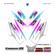 K35b Sticker Striping Karisma 125D Honda Wave 125R Striping Skotlet Scotlite Motor Bebek Honda Wave 
