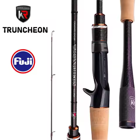 Kyorim TRUNCHEON BASS ROD,Japan TORAYCAR CARBON Fiber,FUJI SIC GUIDE, TVS ECS REEL SEAT,2 Sections 6