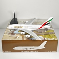 Aviation 1: 400 Emirates A380 A6-EVS A6-EOE Alloy Airplane Model