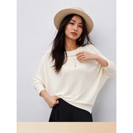 Fashion Batwing sleeve tshirt women Loose Layer top Soft Knitted Batwing Short Sleeve Sweater for Wo