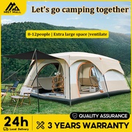 Khemah unta Quality Large Family Tent 8-12 Person Khemah Camping Tent UV Awning Waterproof Home Tent