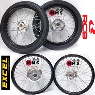 Y125Z Y125 Takasago Excel Asia Black, Racing Boy RCB Spoke Lidi Chrome, Hub Gantang Chrome with Viva Tyre