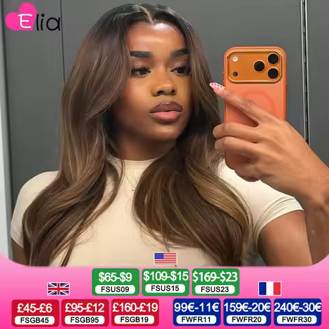 Blonde Highlight With Root Lace Front Wigs Body Wave 13x4 13x6 Human Hair Wigs Pre Plucked Dark Root
