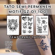 INKPOPTATO - TEMPORARY TATTOO UK 11X18 CM MADE OF FRUITINK NEW SERIES 01-100 - SEMI PERMANENT TATTOO