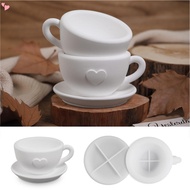 Love Tea Cup  Mold For Concrete Succulent Planter Silicone Molds Handmade Candle Making Mold For Sto