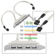 USB EXTENSION 4 PORT SLOT FOR PC DESKTOP 2.0 9PIN REAR BACK PANEL