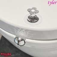 TYLER Toilet Seat Lifter, Plastic Silver Close Stool Seat Handle, Multifunctional Plating 3D No Need Punching Toilet Seat Lifting Device Toilet