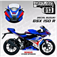 Decal Sticker Striping Variation FULLBODY SUZUKI GSX R 150 / GSX 150 R (SUZUKI ECSTAR MOTO GP) | Dec