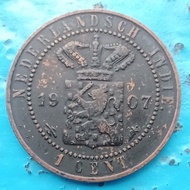 Koin 1 Cent Nederlanch indie 1907