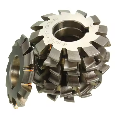 8PCS M0.4/M0.5/M0.6/M0.7/M0.8/M1/M1.25/M1.5/M2/M3/M4 Modulus PA20 degrees NO.1-NO.8 HSS Gear Milling