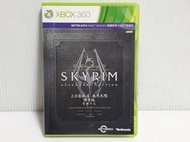 {哈帝電玩}~XBOX360 原版遊戲 上古卷軸5：無界天際 傳奇版 中文版 光碟無刮 有盒書~