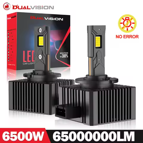 Dualvision D3S LED Headlights Bulb HID 6500W D1S D2S D4S D8S D1R D2R D3R Turbo LED 65000000LM Two-si