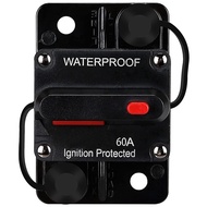 [DIP Store] Exclusive2X Waterproof Circuit Breakerwith Manual Reset12V-48V DC60Afor Car Marine Troll