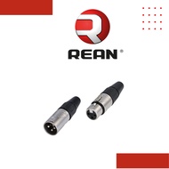 REAN RC3F 3 pole female XLR cable connector OR RC3M XLR MALE
