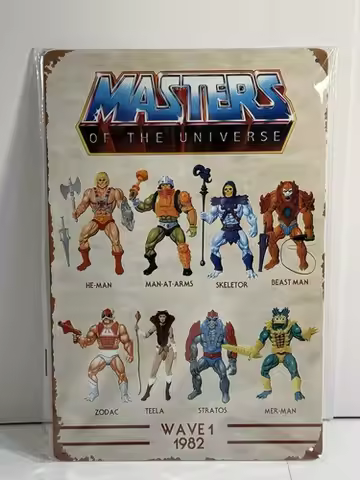 of the universe Wave 1 1981 Series metal tin sign vintage style New-Aluminum-tin sign