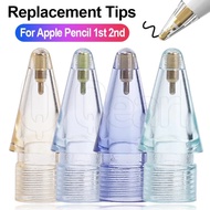Colorful Stylus Pencil Nib Tip for Apple Pencil 1/2 / Durable Transparent Mute Replacement Pen Tip /