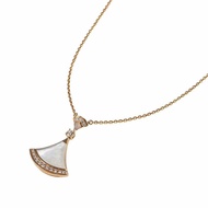 [9.9 New] Bvlgari Bvlgari Mother-of-Pearl Diamond Fan Necklace Male Price 38100