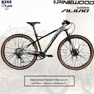 [Bike zone] PINEWOOD TRIDENT PRO 1X9 29ER MOUNTAIN BIKE Shimano Alivio M3100 1*9Spd Novatec JoyTech Disc 6Bolt QR