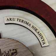 PLAT ARC IJAB QABUL AKU TERIMA NIKAH MAS KAHWIN HANTARAN PERKAHWINAN