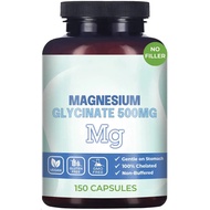 Magnesium glycine capsules 500mg 150 capsules Magnesium dietary supplement