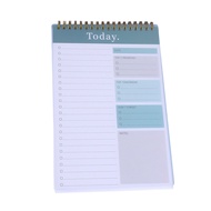 Luanzhaiwe สมุดโน้ตแบบมีเกลียวผูกกับที่ทำรายการ A5สมุดแพลนเนอร์ประจำวันกระดาษ100gsm ที่เคสโทรศัพท์กั