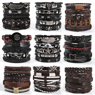 Bracelet 5-in-1 Different PatternsTALI / Woven Fur SlopTALI Men's Retro Vintage Bracelet Wanita Econ