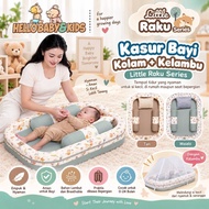 Baby joy Baby Mattress with Mosquito Net Pool - Little Raku Series
