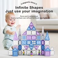 4D Diamond Surface Ice Snow Magnetic Sheet Strong Magnetic Building Blocks Early Childhood Education