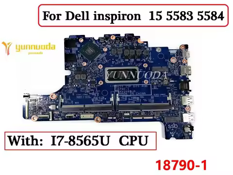 18790-1 For Dell inspiron 15 5583 5584 Laptop Motherboard with I7-8565U CPU 940MX 2G GPU 100% Tested