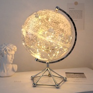 Earth Instrument Gold Ball Earth HD Earth Instrument 20Cm Student Teaching Transparent Earth Instrum