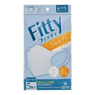 Fitty 合臉設計 3D立體口罩 普通尺寸（個別包裝）5入 白色