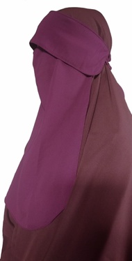 Haura Hijab Syari Cadar Poni Bahan Woolpeach Lux