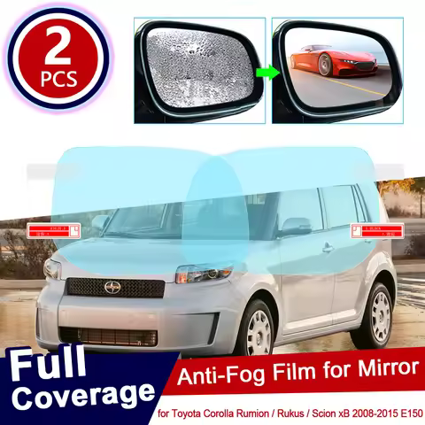 2pc for Toyota Corolla Rumion Rukus Scion xB 2008~2015 E150 150 Anti Fog Film Rearview Mirror Rainpr