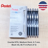 Pentel®EnerGel RTX Retractable Liquid Gel Pens Medium Point 0.7 mm รุ่น BL77-A BL77-B BL77PC12C1 ปา