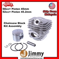 THAITEC 52cc 58cc Cylinder Chainsaw Block Kit Assembly 5800 5200