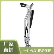 ⇓Elderly Handcart for Mobility, Sit-on Specialized Pushable Walker, Lightweight Foldable Shopping Ca