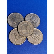 🇲🇾Jbten MALAYSIA OLD COIN 20SEN PARLIAMENT SERIES COIN EDARAN SIRI PERTAMA (1967-1988)