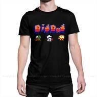 Dig Dug Fashion Shirt Design 70s 80s Arcade Game Cotton Shirts Men T-Shirt Oversize For Adult Tees