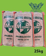 Karungan Jagung Kristal Super Cap Merpati PROBOLINGGO 25kg Pakan Burung Merpati