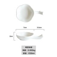 Kawashima plum-flavored dish white ceramic chopstick dual-use seasoned vinegar sauce dish dish dish