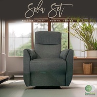 Sofa Promosi SAMPOINT 1 Recliner Sofa 3FT _ 1 Seater Sofa _ Fabric Sofa _ TPU Sofa _ Relax Chair _ R