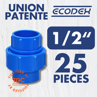 Ecodex Blue Union Patente PACK 1/2 3/4 1 inch Blue Color TGC