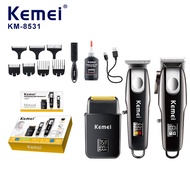 Kemei km-8531 ปัตตาเลี่ยนตัดผม กันขอบ ปัตตะเลี่ยนไร้สาย แบบมืออาชีพ  ของแท้100%