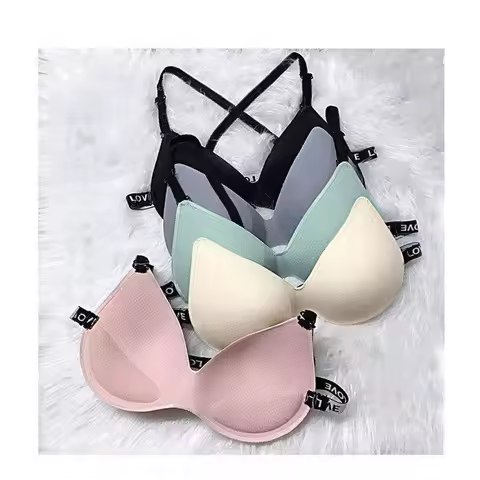 2.0CM Thick Nude Seamless Underwear With Back And Chest Support Sports Bra And Chest Pad Dual-purpos